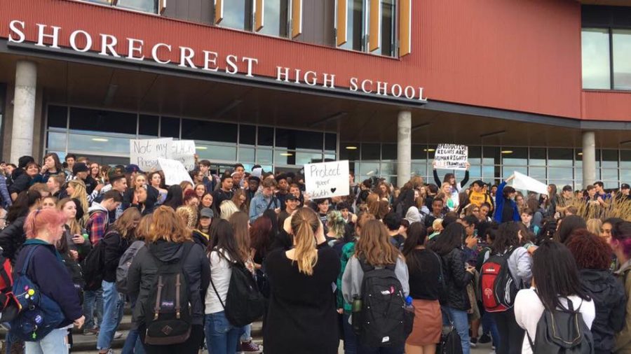 Strong, Peaceful Message in Shorecrest Protest