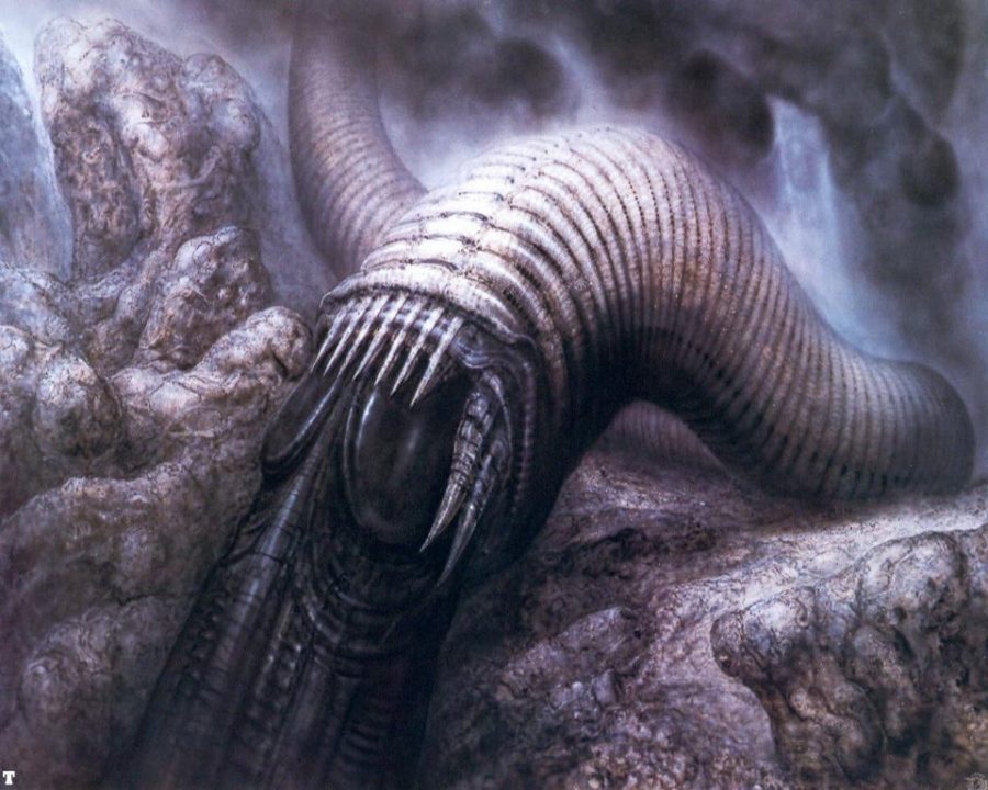 Sandworm of Arrakis designed by H.R. Giger for Ridley Scott’s Dune attempt
