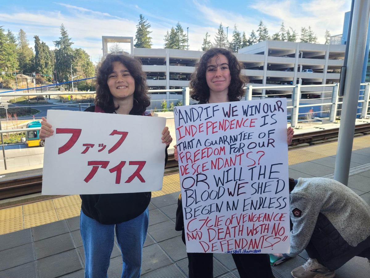 Josie photo of protest signs