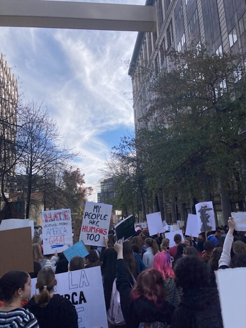 Josie photo of protest street